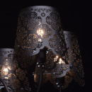 Czarny, metalowy żyrandol na 6 żarówek MW-LIGHT Elegance 472010906