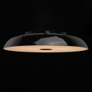 Czarny plafon 80 cm ze zmiękczaczem światła MW-LIGHT Megapolis 609.1