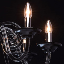 Czarny żyrandol w stylu dworkowym MW-LIGHT Elegance 483011008