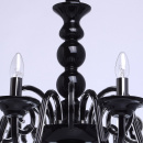 Czarny żyrandol w stylu dworkowym MW-LIGHT Elegance 483011008