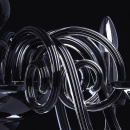 Czarny żyrandol w stylu dworkowym MW-LIGHT Elegance 483011008