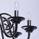 Czarny żyrandol w stylu dworkowym MW-LIGHT Elegance 483011008