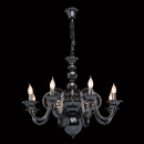 Czarny żyrandol w stylu dworkowym MW-LIGHT Elegance 483011008