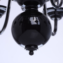 Czarny żyrandol w stylu dworkowym MW-LIGHT Elegance 483011008