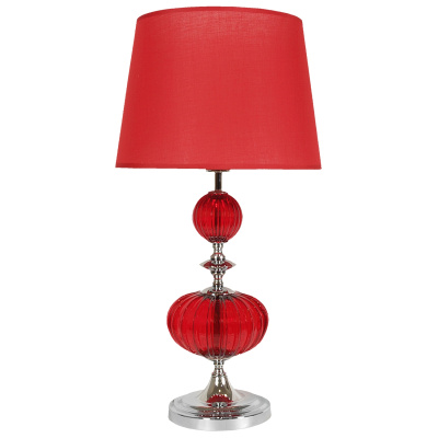 Czerwona lampka stołowa Lauretta Candellux 41-01214
