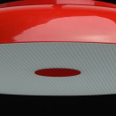 Czerwony plafon z rozpraszaczem światła MW-LIGHT Megapolis 708010509