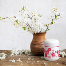 Damski termos na zupę 280 ml biały w czerwone kwiaty Blossom Monbento Capsule 25024002