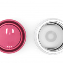 Damski termos na zupę 280 ml biały w czerwone kwiaty Blossom Monbento Capsule 25024002