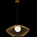 Dekoracyjna lampa wisząca do jadalni złota klatka Plec Maytoni Modern P364PL-01G