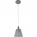 Delikatna, szara lampa wisząca Monsoon Maytoni Classic ARM154-PL-01-S