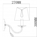 Delikatny kinkiet złoto-srebrny z beżowym abażurem MW-LIGHT Elegance 419021301