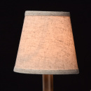 Delikatny kinkiet złoto-srebrny z beżowym abażurem MW-LIGHT Elegance 419021301