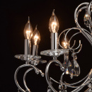 Delikatny żyrandol chromowany z dużą ilością kryształów MW-LIGHT Crystal 373013308