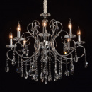 Delikatny żyrandol chromowany z dużą ilością kryształów MW-LIGHT Crystal 373013308