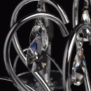 Delikatny żyrandol chromowany z dużą ilością kryształów MW-LIGHT Crystal 373013308