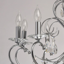 Delikatny żyrandol chromowany z dużą ilością kryształów MW-LIGHT Crystal 373013308