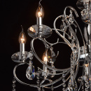 Delikatny żyrandol chromowany z dużą ilością kryształów MW-LIGHT Crystal 373013308