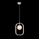 Designerska lampa wisząca kula w ramce Avola Maytoni Modern MOD431-PL-01-WS