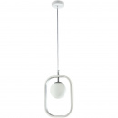 Designerska lampa wisząca kula w ramce Avola Maytoni Modern MOD431-PL-01-WS