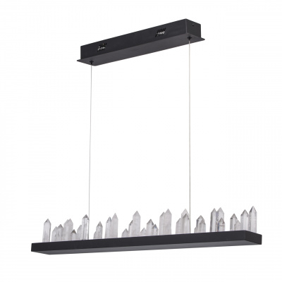 Designerska Lampa wisząca LED dekor imitujący kryształ górski RegenBogen Loft 690010101