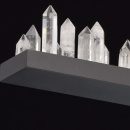 Designerska Lampa wisząca LED dekor imitujący kryształ górski RegenBogen Loft 690010101