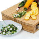 Deska do krojenia bambusowa ze stalowymi tackami 46x35 cm Zassenhaus ZS-054330