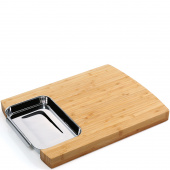 Deska do krojenia ze stalową tacką 40x30 cm Zassenhaus ZS-054347