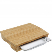 Deska do krojenia ze stalową, wysuwaną tacą 46x35 cm Zassenhaus ZS-054323