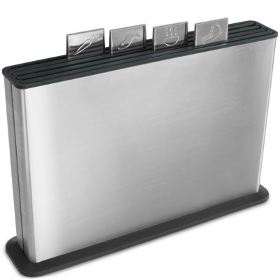 Deski do krojenia w stalowym stojaku Index 100 Collection Joseph Joseph 95027