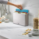 Deski kuchenne do krojenia w stojaku Folio Joseph Joseph M srebrne 60187