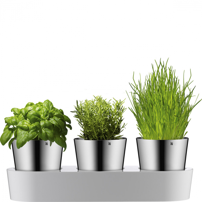 Doniczki na zioła w podstawce Gourmet WMF