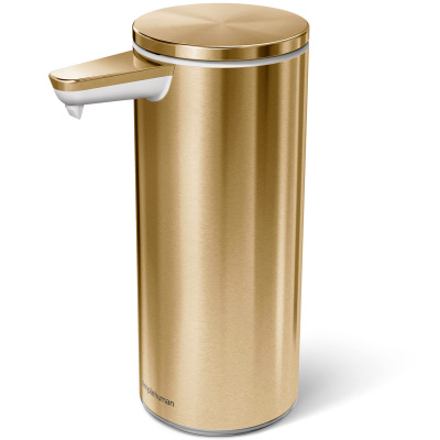 Dozownik akumulatorowy do mydła, bezdotykowy, simplehuman złoty ST1055
