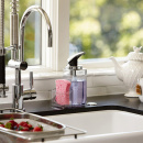 Dozownik do mydła z pojemnikiem na gąbkę simplehuman KT1159