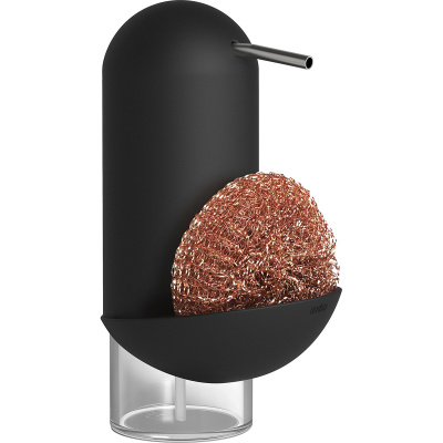 Dozownik do płynu do naczyń z pojemnikiem na myjkę Caddy Penguin Umbra czarny 1008156-040