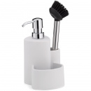 Dozownik na płyn do mycia naczyń, ze szczotką i miejscem na gąbkę Purana Kela KE-12080
