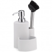 Dozownik na płyn do mycia naczyń, ze szczotką i miejscem na gąbkę Purana Kela KE-12080