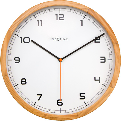 Drewniany zegar ścienny Company Wood Nextime 35 cm 3154