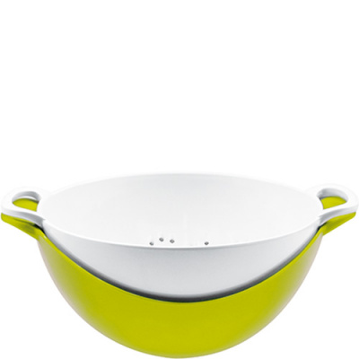 Durszlak z miską ZAK! Designs zielono-biały 1283-A852