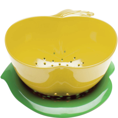 Durszlak z podstawką Jabłko ZAK! Designs żółto-zielony 2147-A850