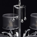 Duża, antracytowa wisząca lampa do salonu na 12 żarówek MW-LIGHT Elegance 379019212