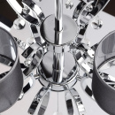 Duża, antracytowa wisząca lampa do salonu na 12 żarówek MW-LIGHT Elegance 379019212