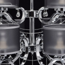 Duża, antracytowa wisząca lampa do salonu na 12 żarówek MW-LIGHT Elegance 379019212