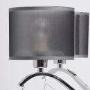 Duża, antracytowa wisząca lampa do salonu na 12 żarówek MW-LIGHT Elegance 379019212