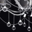 Duża, antracytowa wisząca lampa do salonu na 12 żarówek MW-LIGHT Elegance 379019212