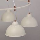 Duża, biała lampa wisząca na 8 żarówek MW-LIGHT Loft 696010608