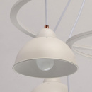 Duża, biała lampa wisząca na 8 żarówek MW-LIGHT Loft 696010608