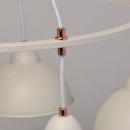 Duża, biała lampa wisząca na 8 żarówek MW-LIGHT Loft 696010608