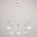 Duża, biała lampa wisząca na 8 żarówek MW-LIGHT Loft 696010608