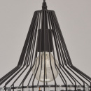 Duża druciana lampa wisząca frame pojedyncza czarna MW-LIGHT Loft 643012201