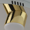 Duża industrialna lampa sufitowa 9 x LED chromowano-złota 609013709